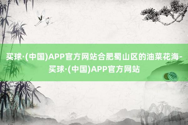 买球·(中国)APP官方网站合肥蜀山区的油菜花海-买球·(中国)APP官方网站